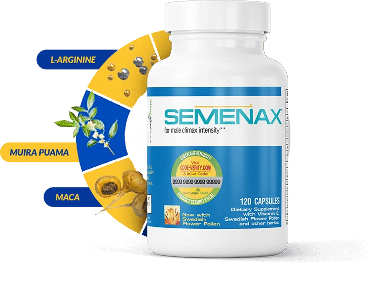 Semenax clinical study result chart published by the manufacturer